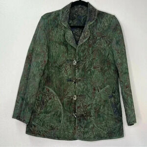 Frivolous By La Blend Hand Made Quilted Funky  Boho Reversible Jacket Sz S